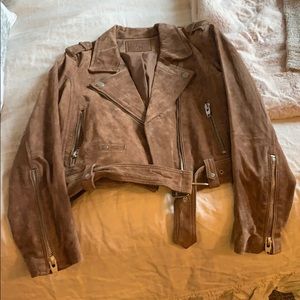 BlankNYC Suede Moto Jacket